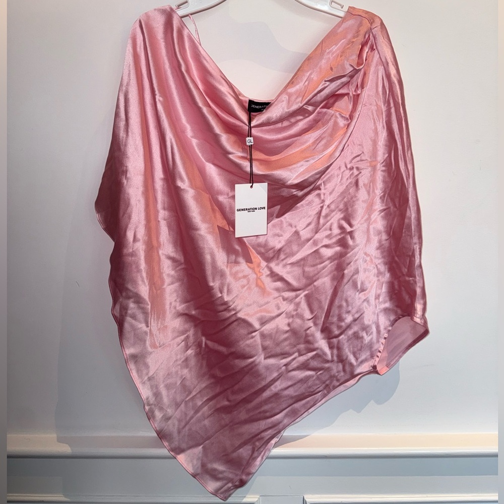 Generation Love Pastel Pink Silk Blouse